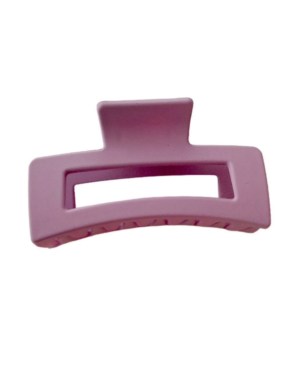 $12 (2 for $20) Large Solid Matte Mauve Hair Claw Clip Rectangular Crab Clip